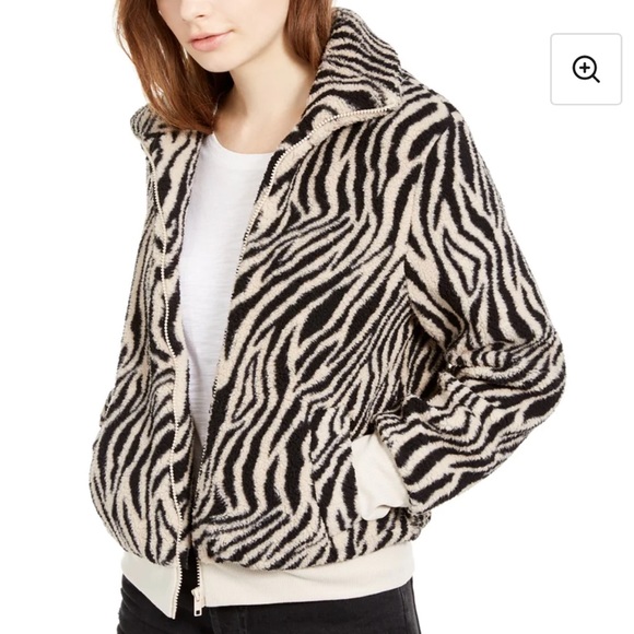 *BLACK* NWT, HIPPIE ROSE, JUNIORS, SHERPA JACKET - Picture 5 of 11